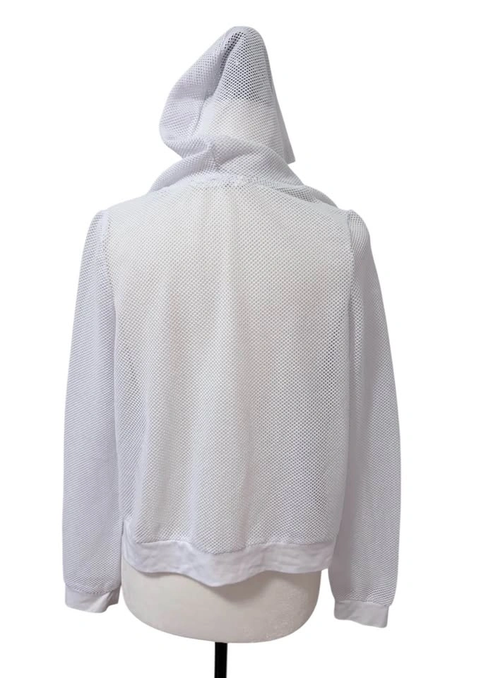 Urban Kids White Mesh Zip Up Hoodie Size L 14/16 - photo 4