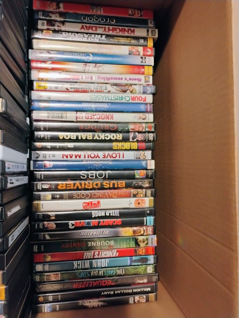 Box Of 110 Plus Dvd Movies