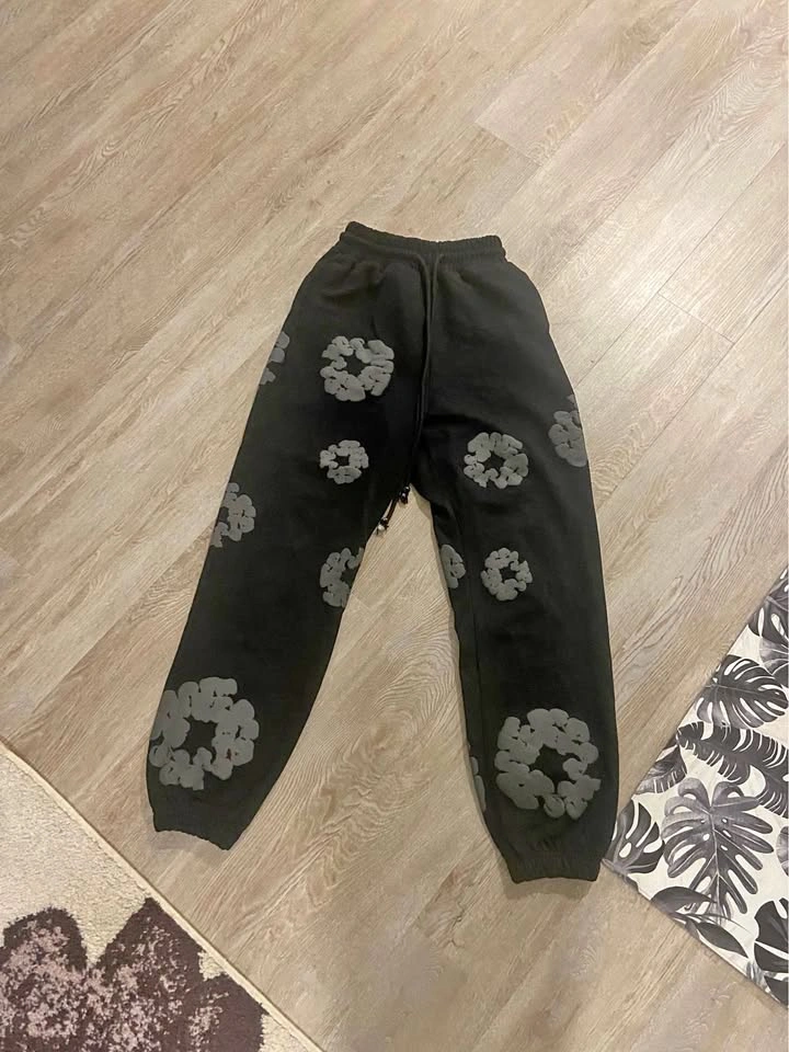 Monochrome Denim Tear Pants