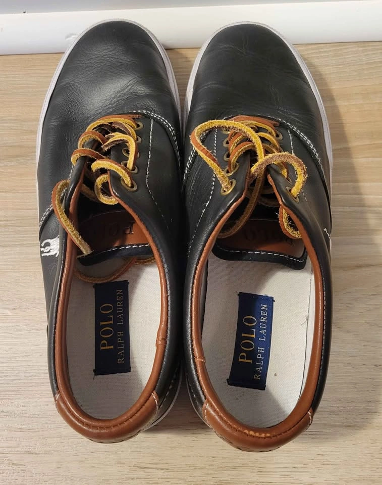 Polo Ralph Lauren Mens Sneakers Size 7/EU40 Leather - photo 2