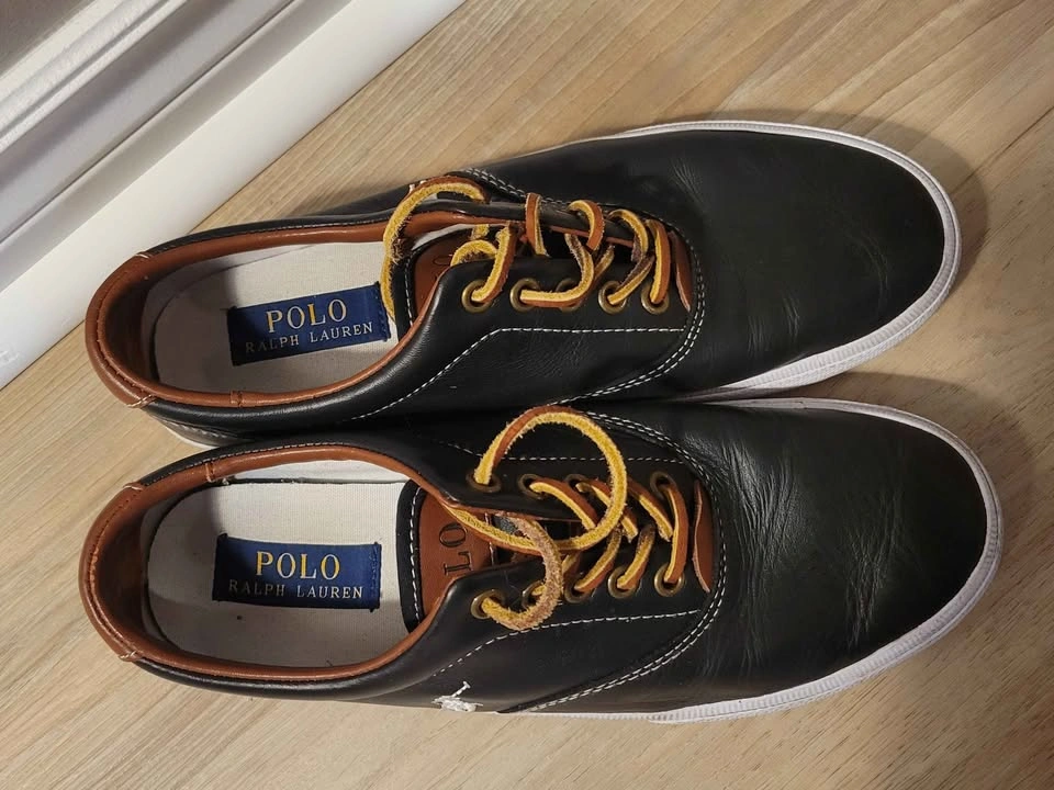 Polo Ralph Lauren Mens Sneakers Size 7/EU40 Leather - photo 4