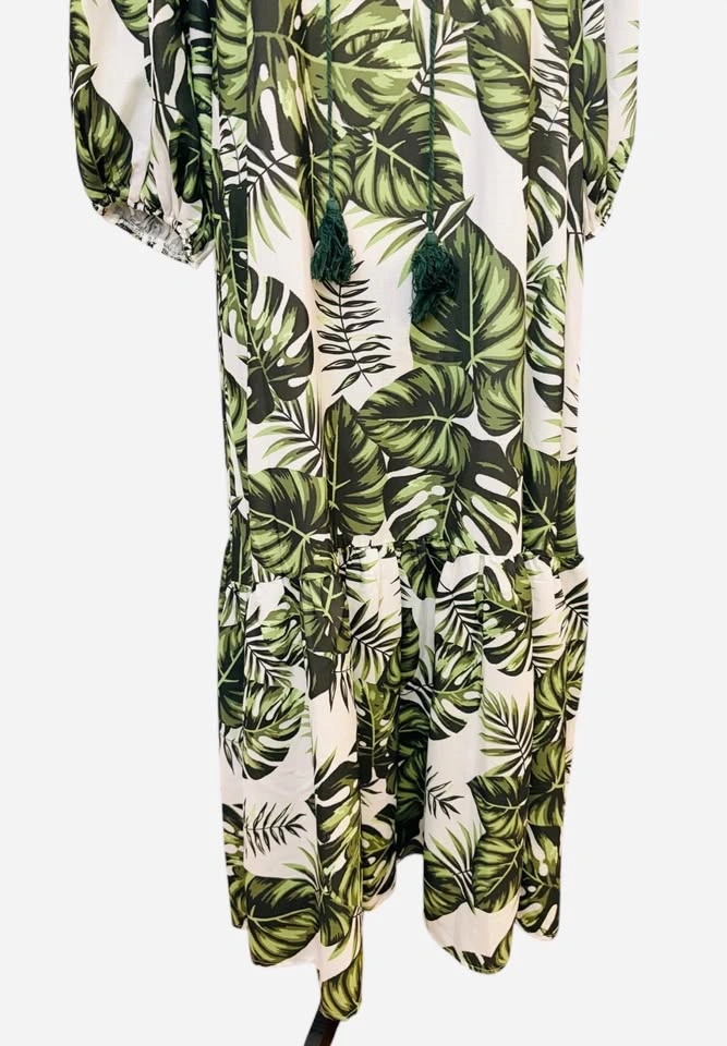 SHEIN Tropical Leaf Print Maxi Dress - Boho Vacation Style - photo 5