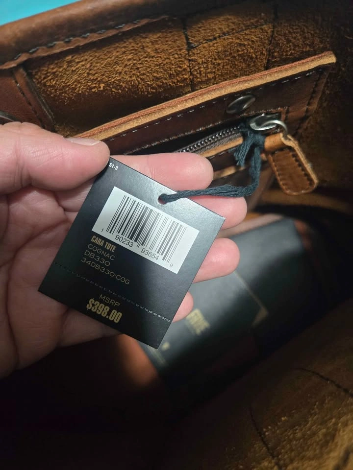 Frye Cara Cognac Brown Leather Tote Bag - photo 4