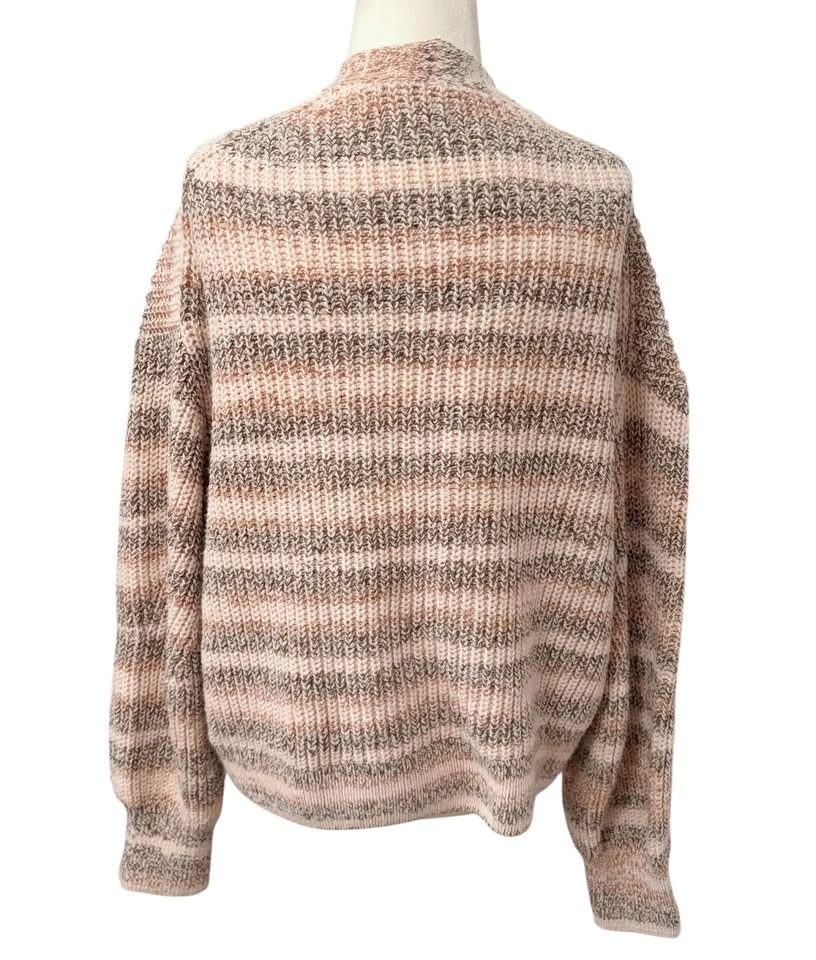 Dex Space Dye Striped Open Front Cardigan Sweater Size Small Pin - photo 5