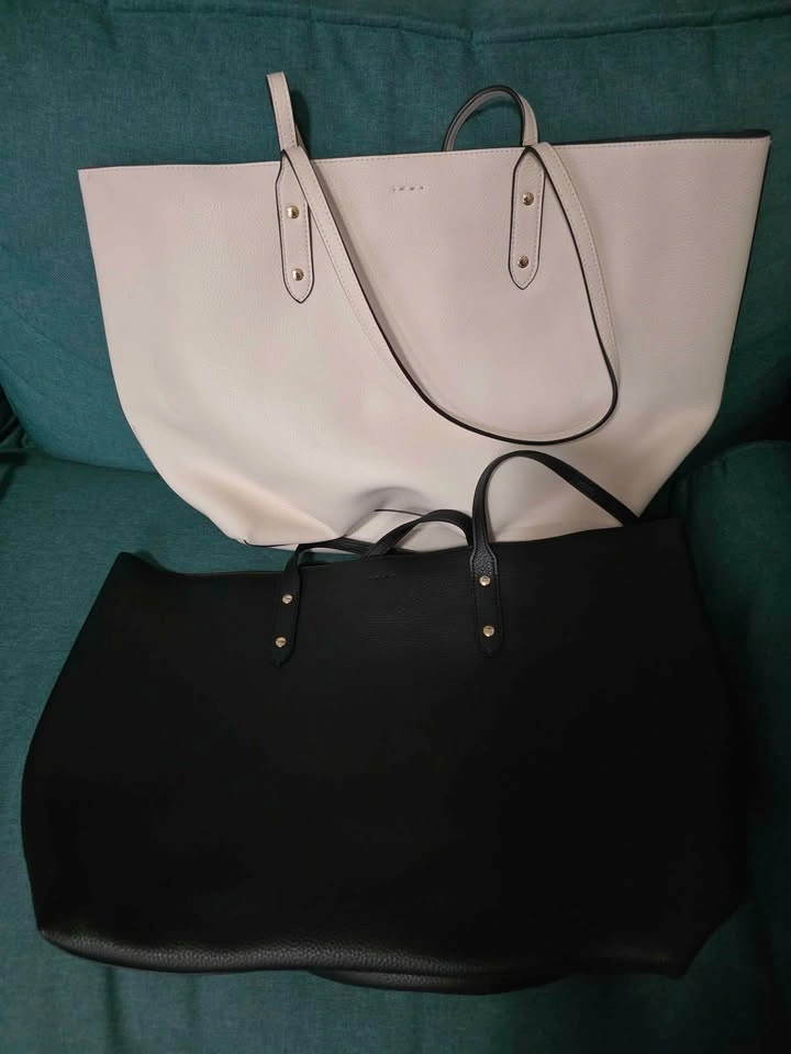 Set of 2 Coach City Totes (Black & Ivory) - photo 2