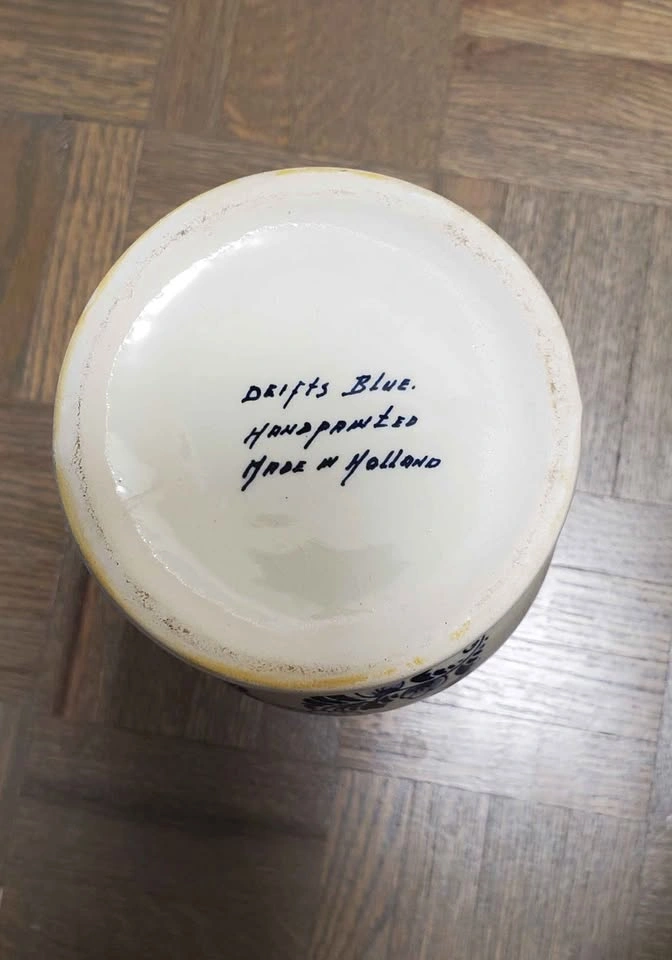 Delft Blue Vase, 10" high - photo 3