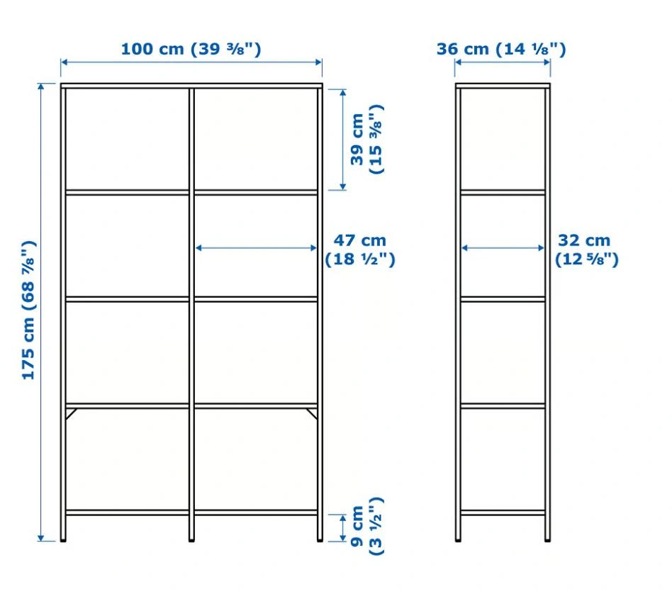 Ikea Glass Shelf Unit - photo 2