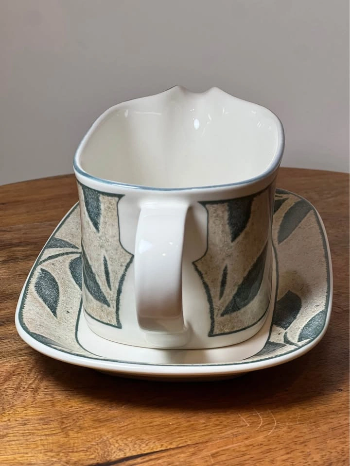 Vintage Mikasa Gravy Boat & Underplate - Nature's Song - photo 3