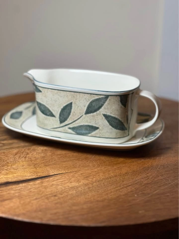 Vintage Mikasa Gravy Boat & Underplate - Nature's Song - photo 4