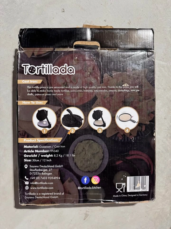 Tortillada 30 cm Cast Iron Tortilla Press - photo 2
