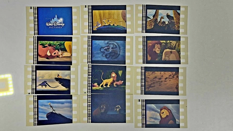 Movie film cells 35mm original The lion king 1993