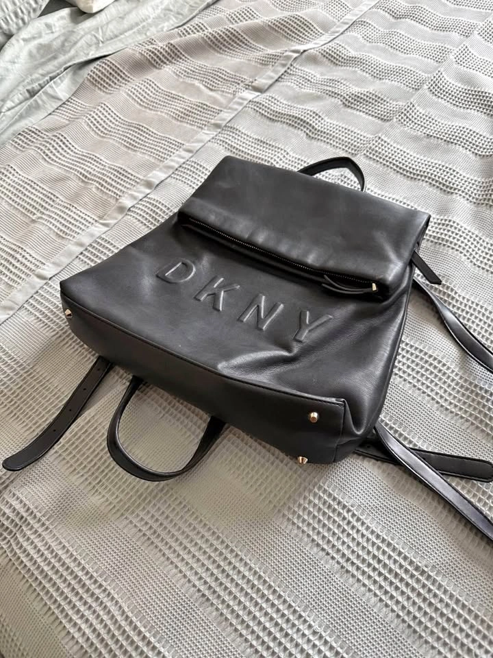 DKNY Leather Backpack