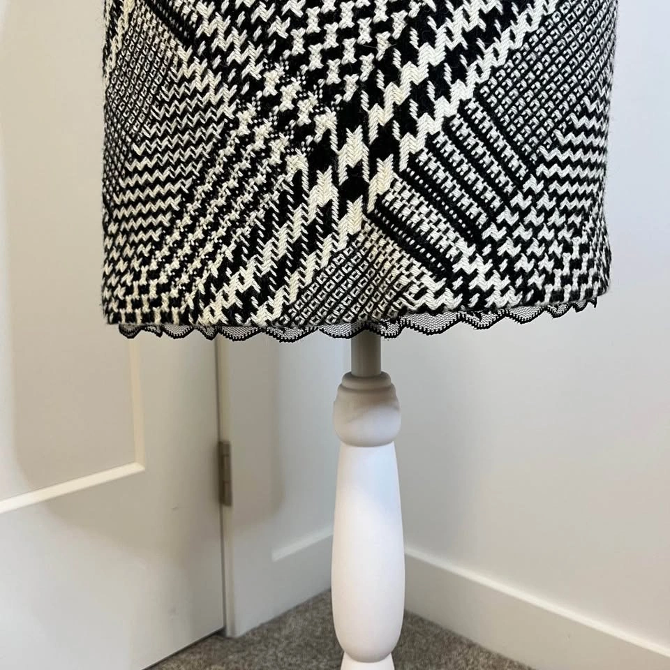 KENNETH COLE Patterned Tweed Wool Pencil Skirt - photo 3