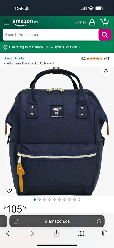 Anello Cross Bottle Backpack Large