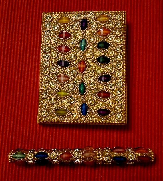 Faux Jewel Covered Notebook & Pen - photo 2