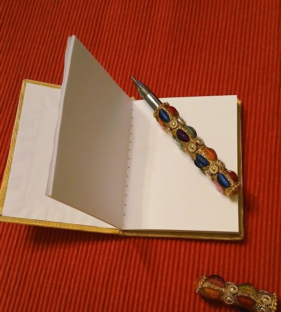 Faux Jewel Covered Notebook & Pen - photo 4