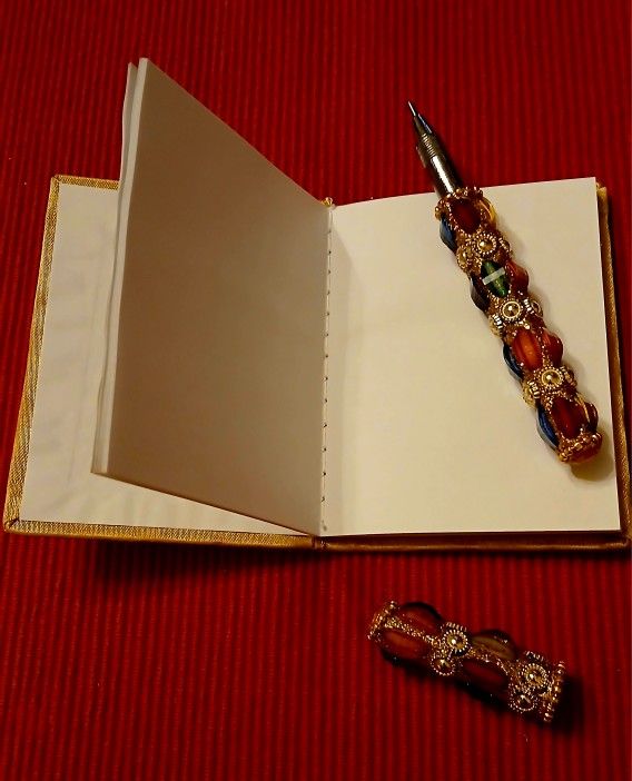 Faux Jewel Covered Notebook & Pen - photo 5