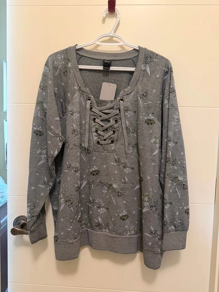 Torrid Disney Tinkerbell Lace Up Sweatshirt Size 1 (14-16) - photo 2