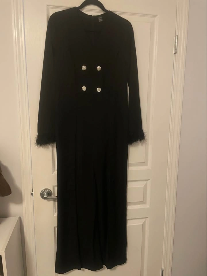 Elegant Long Sleeve Jumpsuit - Size L (Approx. Size 8) - photo 2