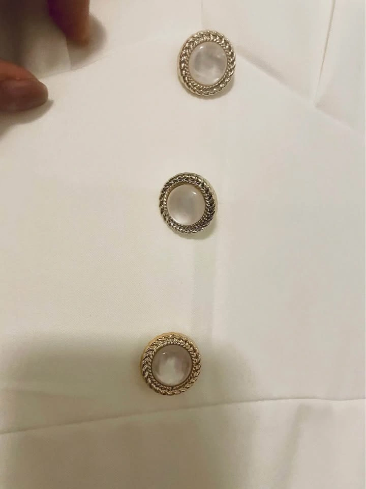 White elegant dress - size L (8-10ish) - photo 2