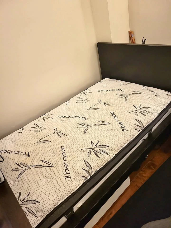 Twin Bed Frame + Bamboo Mattress