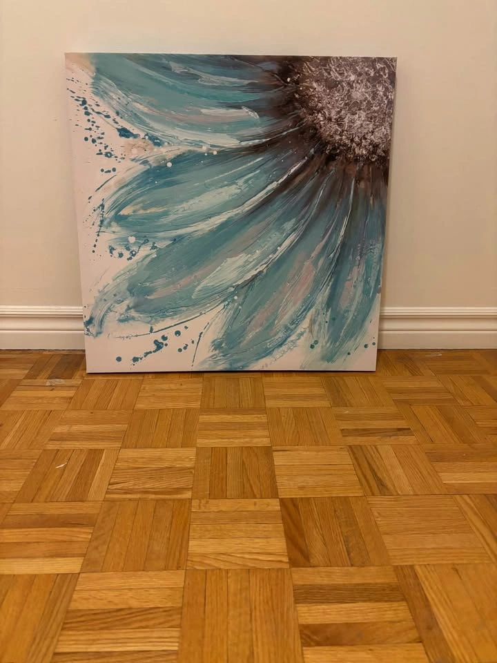 Teal flower picture - photo 4