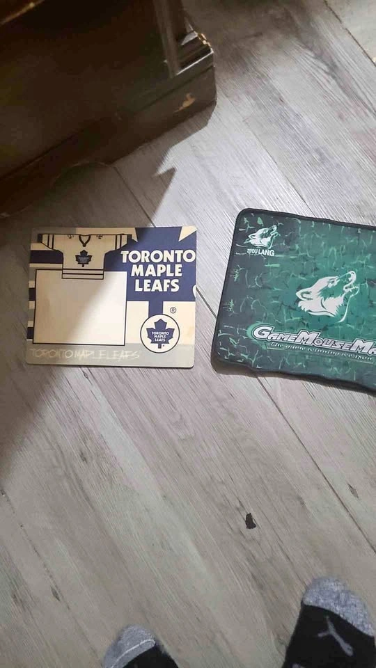 Two small used mouse pads (not free)