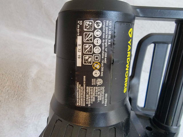 Yardworks 14” 9A Corded Electric Chainsaw - photo 4