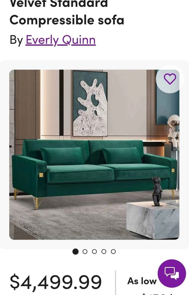 AWESOME HOLLYWOOD Regency Vintage. Style Sofa - photo 5