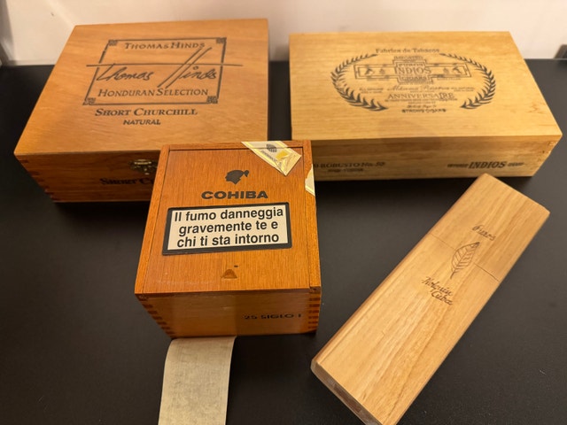 Empty Cigar Boxes
