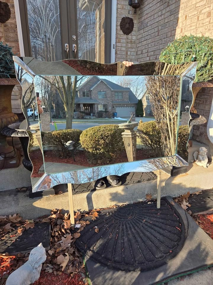 Ornate Mid Century Style Mirror from the 1950's - photo 2