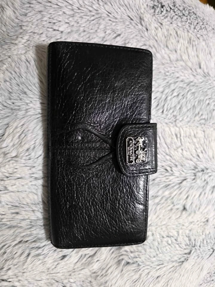 Coach - Cartera Slim Envelope Leather Wallet
