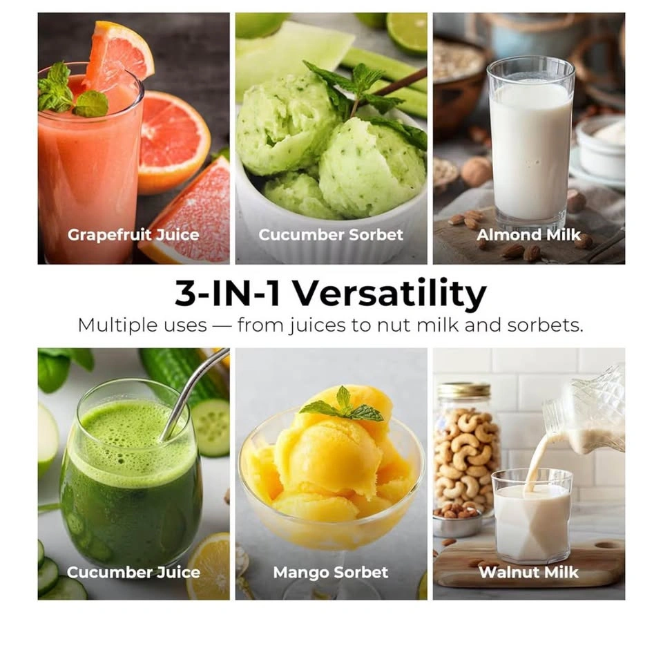 3-in-1 Cold Press Juicer - Large Chute & Capacity - photo 5