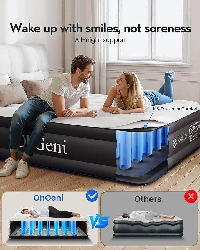 OhGeni Queen Air Mattress with Built-in Pump - photo 2