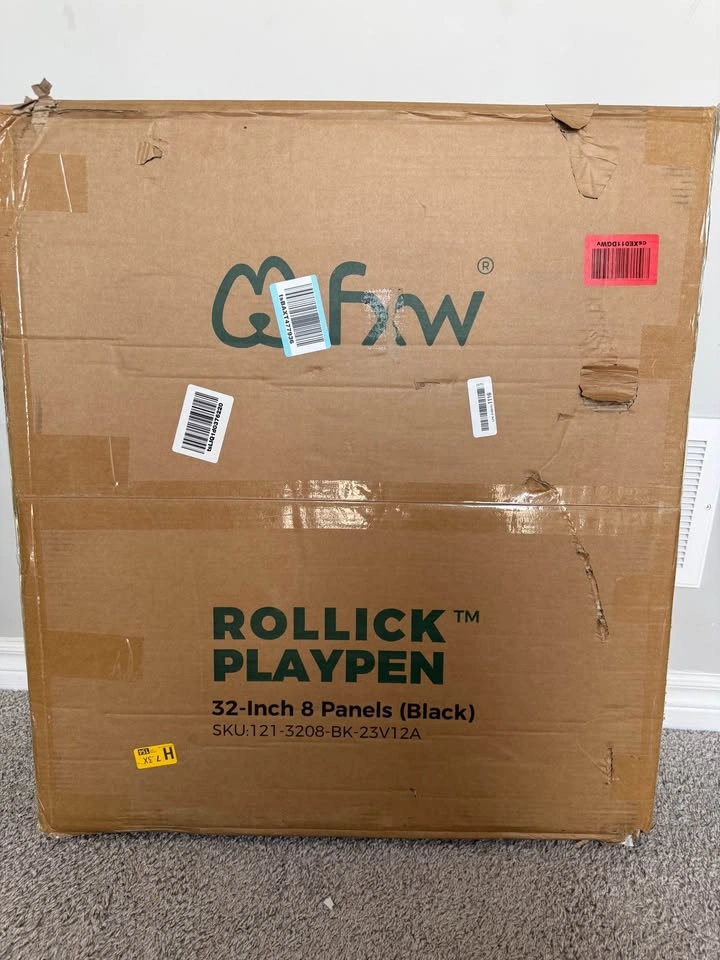 FXW Dog Playpen - 32 inch, 8 Panels, Black Metal - photo 2