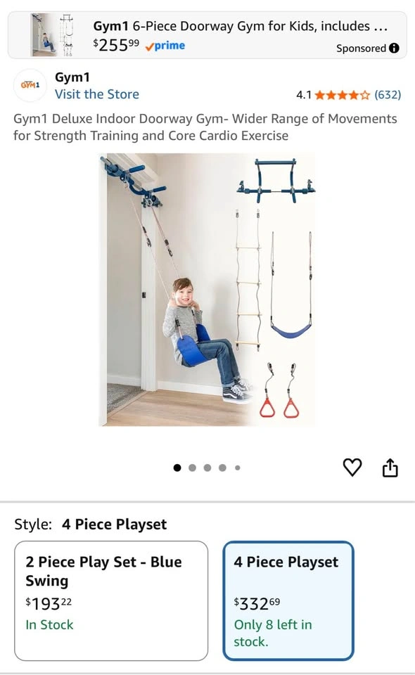 Gym1 Swing 'n' Play Doorway Gym - photo 3