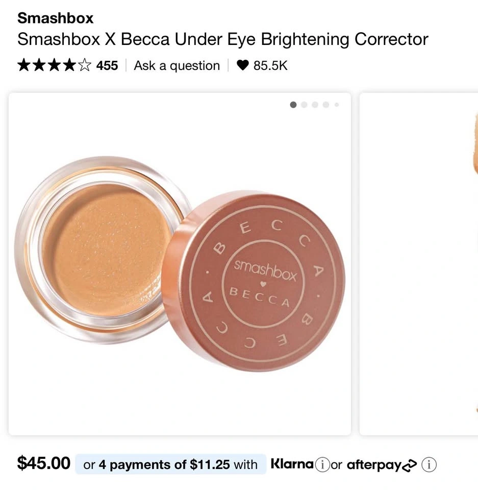 Brand New Authentic Smashbox x Becca Under Eye Brightening Corre - photo 2