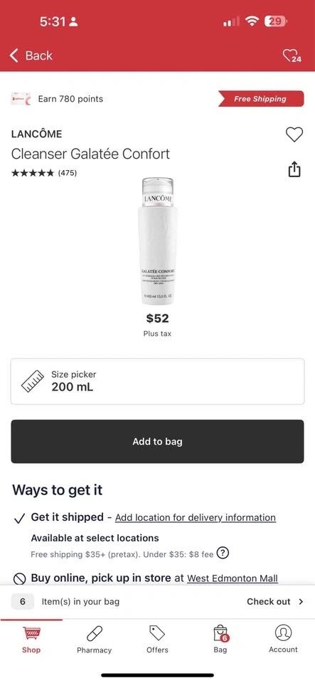 Brand new Lancome Cleansing Milk 400ml, $25 firm - photo 2