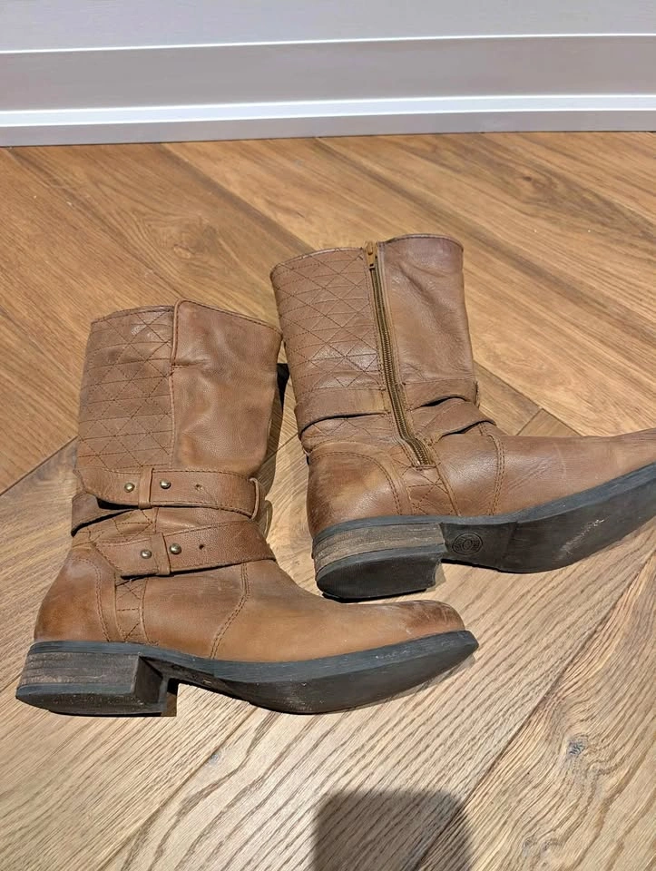 Women's Steve Madden Brown Leather Boots