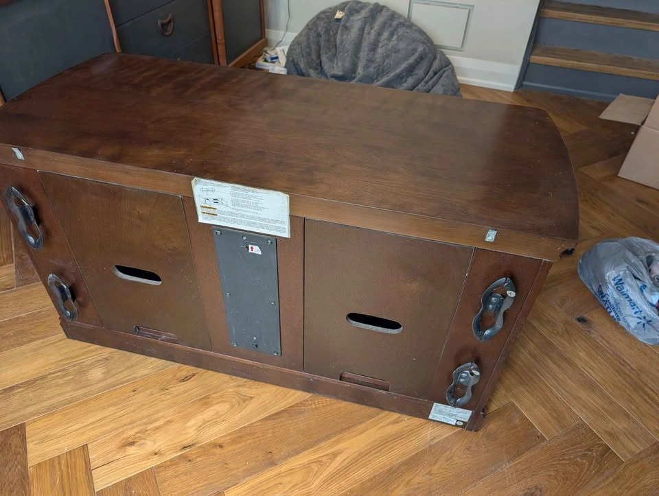 Dark brown TV stand / cabinet - photo 4