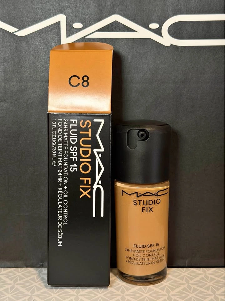 MAC Studio Fix Fluid Foundation (C8) – Brand New