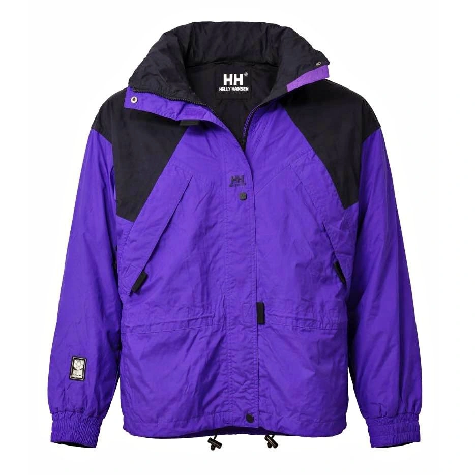 Vintage Helly Hansen Ski Jacket Purple Black Helly Tech 90s