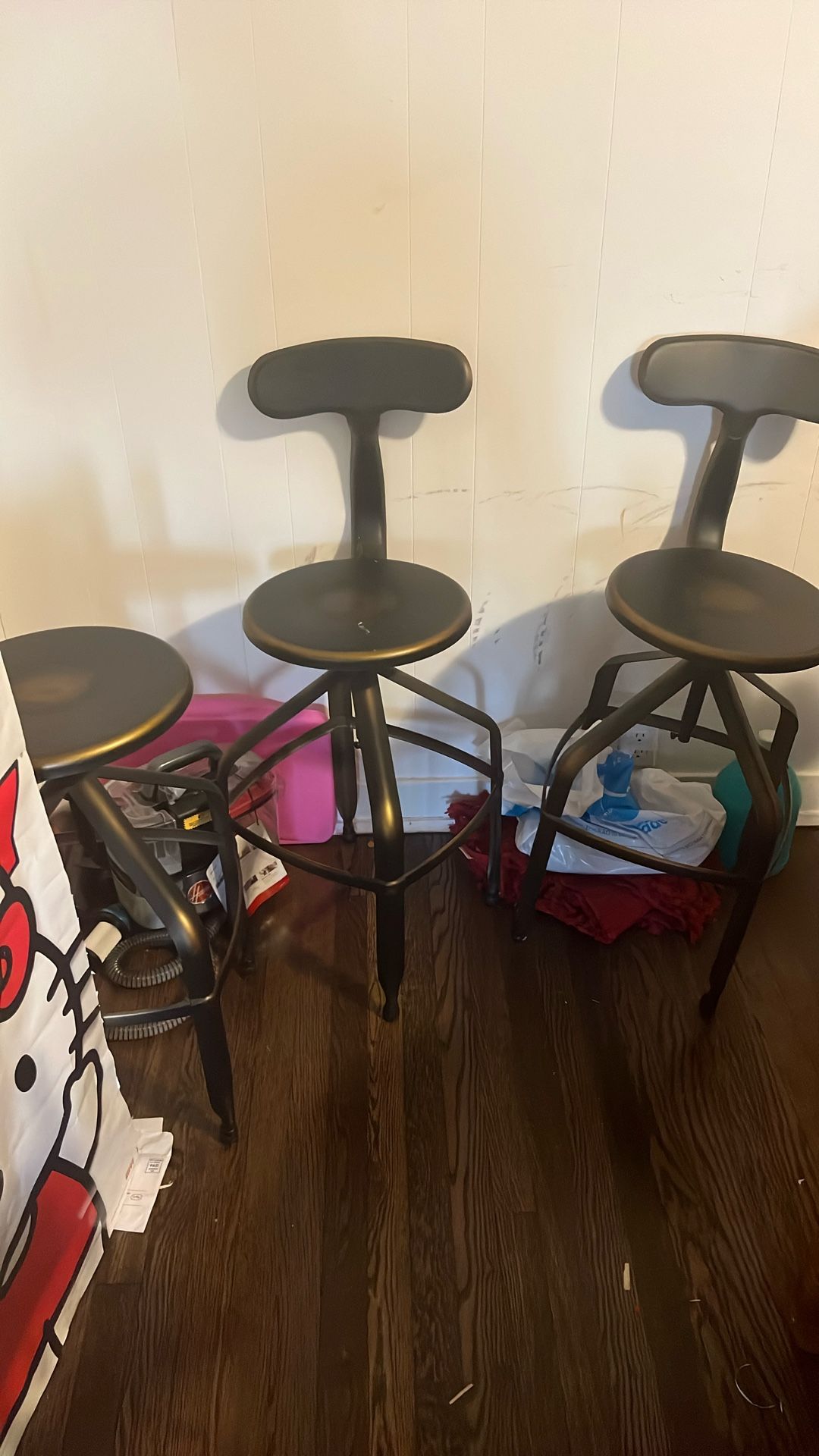 Stools Black And Gold Sold Separately