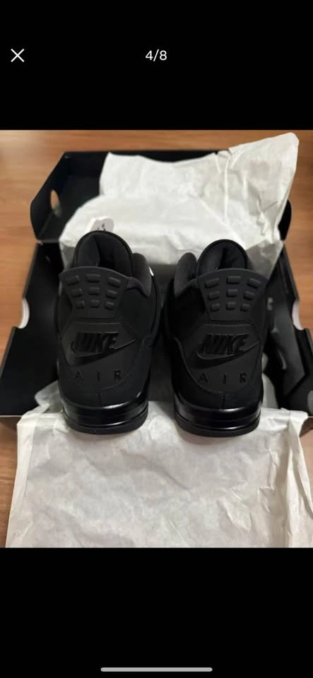 Jordan 4 Black Cat 2025 Size 9.5 New - photo 2