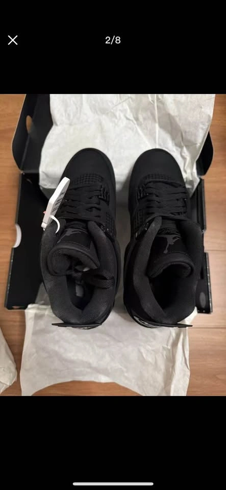 Jordan 4 Black Cat 2025 Size 9.5 New - photo 4