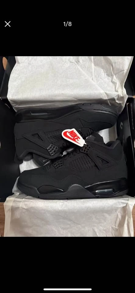 Jordan 4 Black Cat 2025 Size 9.5 New - photo 5