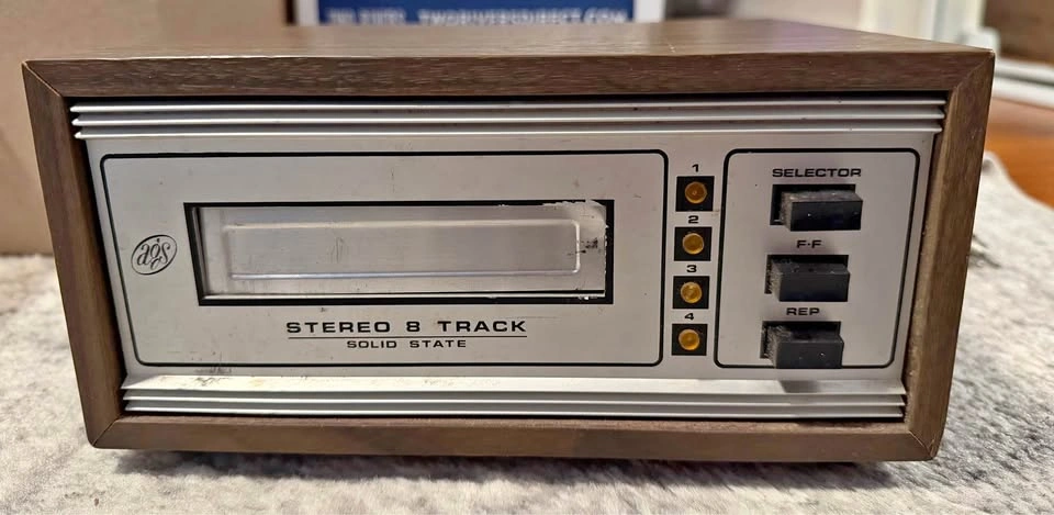 Vintage AGS 8 Track Stereo Record Player STD-840 w/ Tapes