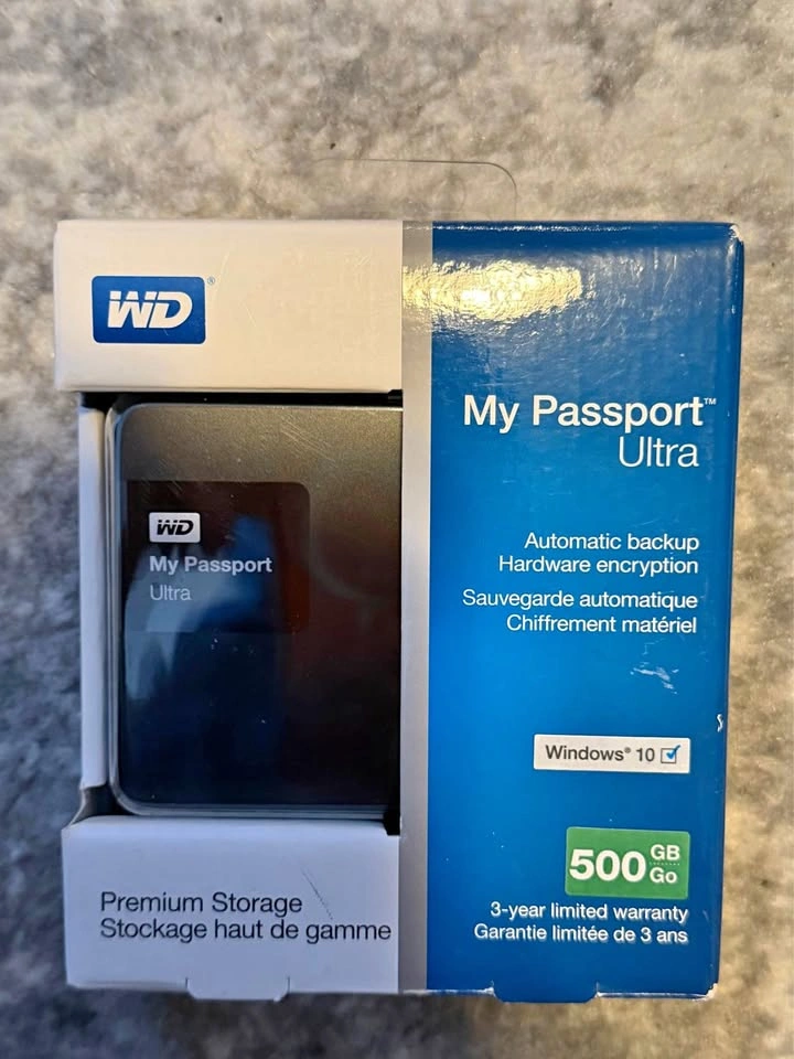 WD My Passport ULTRA 500 GB Go Portable Hard Drive