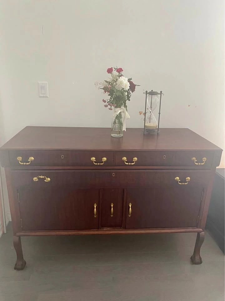 Antique Solid Wood Buffet - Great Condition for Age