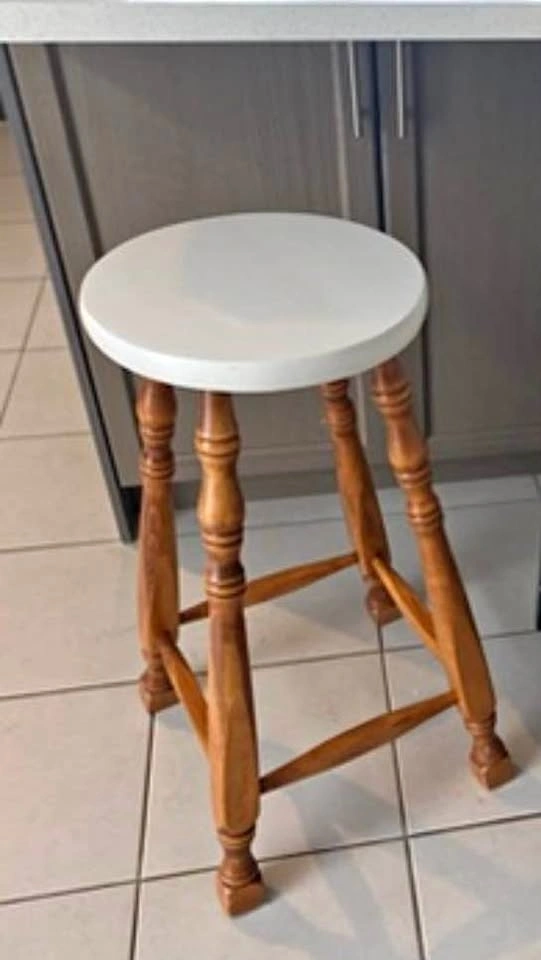 Solid wood stools great condition